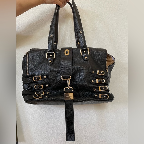 Jimmy Choo Handbags - Jimmy Choo Leather Blythe Handle Bag